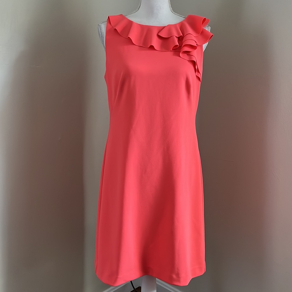Lauren by Ralph Lauren Women's Ruffled Crepe Dress - Picture 10 of 11
